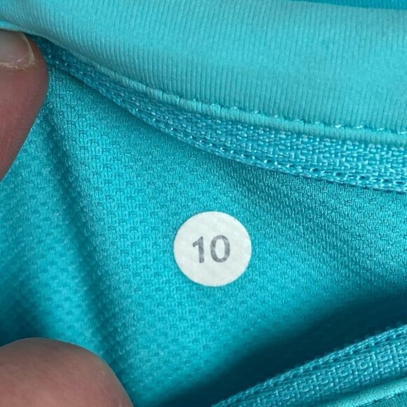 NWT Lululemon Pace Setter Skirt‎ Stripe Dot Printed Angel Blue Tennis Skort 10 - Picture 5 of 15